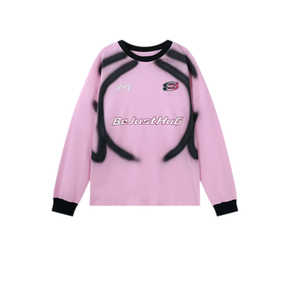 Brushed Racing Graphic Long-Sleeve T-Shirt