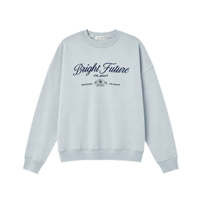 Embroidered Graphic Crewneck Sweatshirt