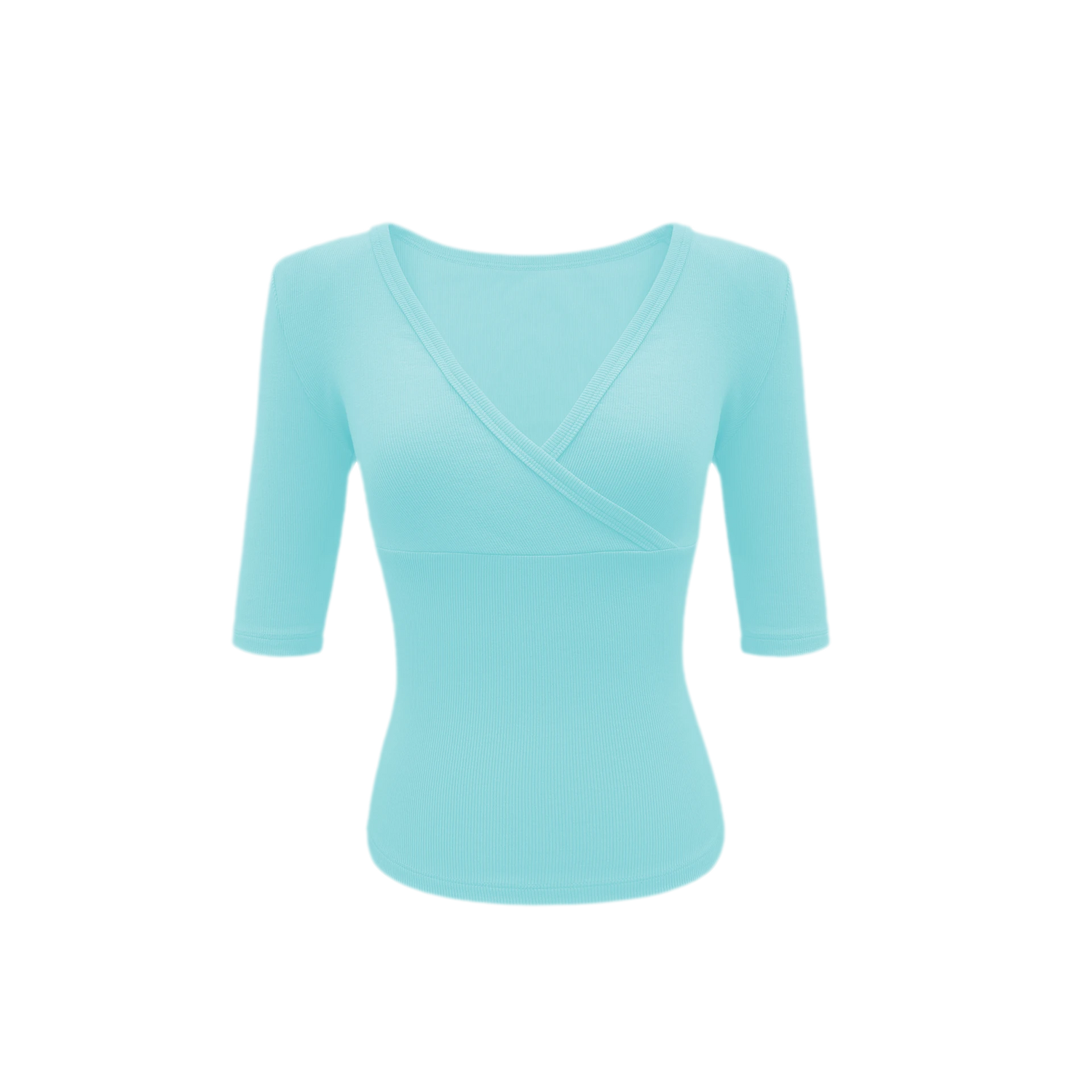 Crossover V-Neck Fitted Top