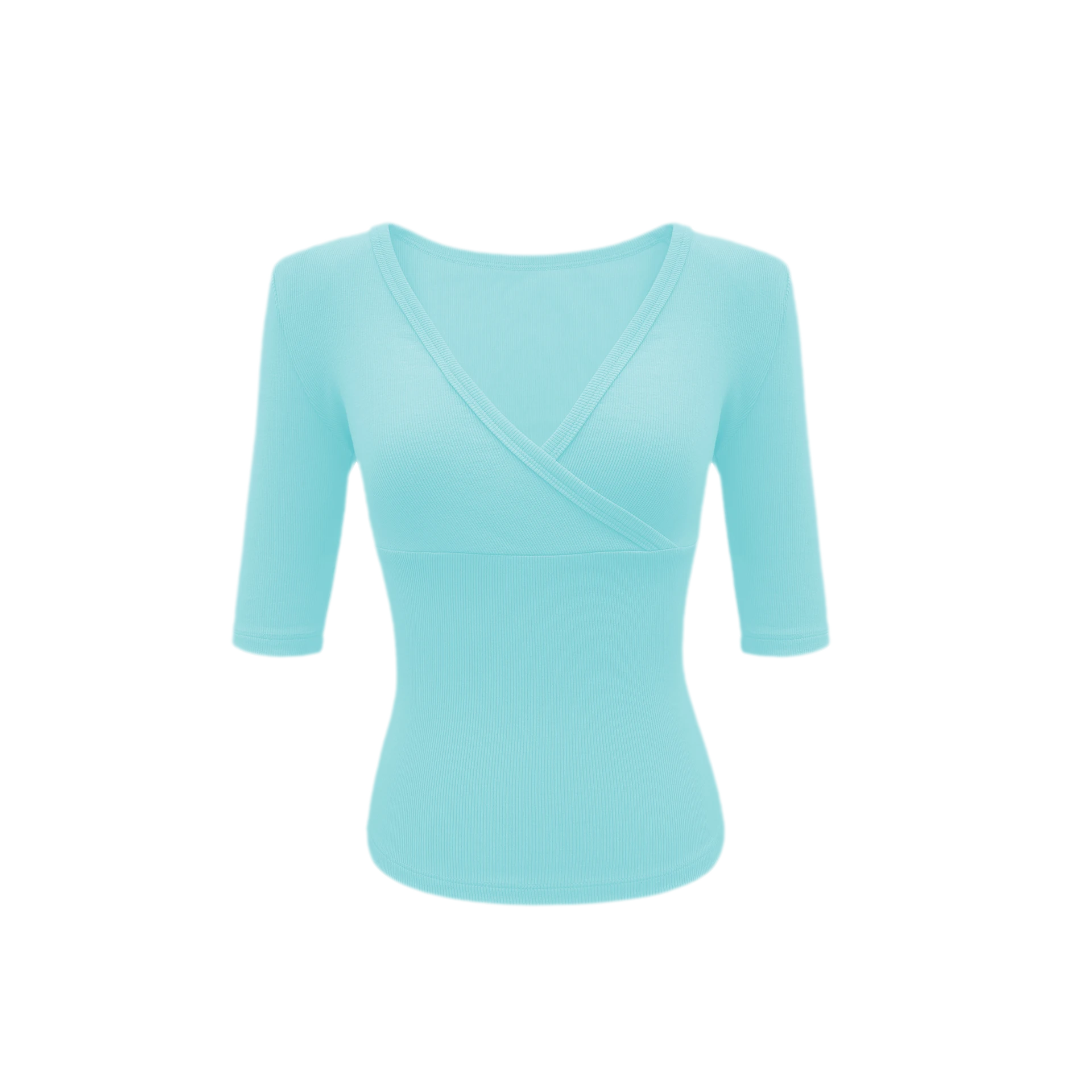 Crossover V-Neck Fitted Top