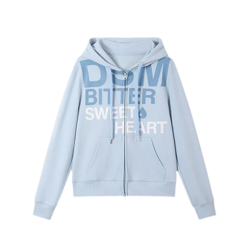 Graphic Logo Fitted Hoodie