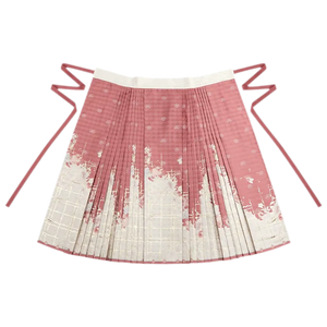Horse-Face Skirt (Trapezoid Pleats, 4 Available, 5-Meter Hem) Mamian Skirt / XS