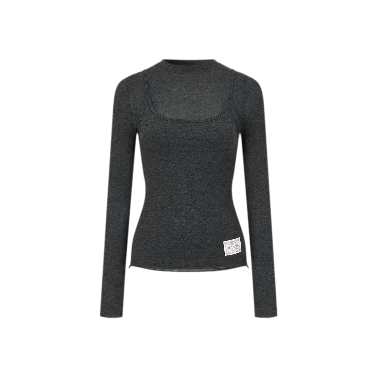 Cashmere Layered Fitted T-shirt