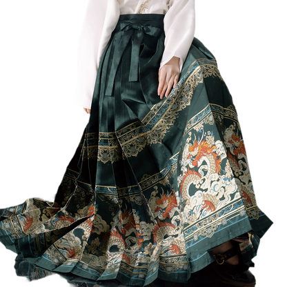 游龙踏雪 Brocade Mamian Skirt Set