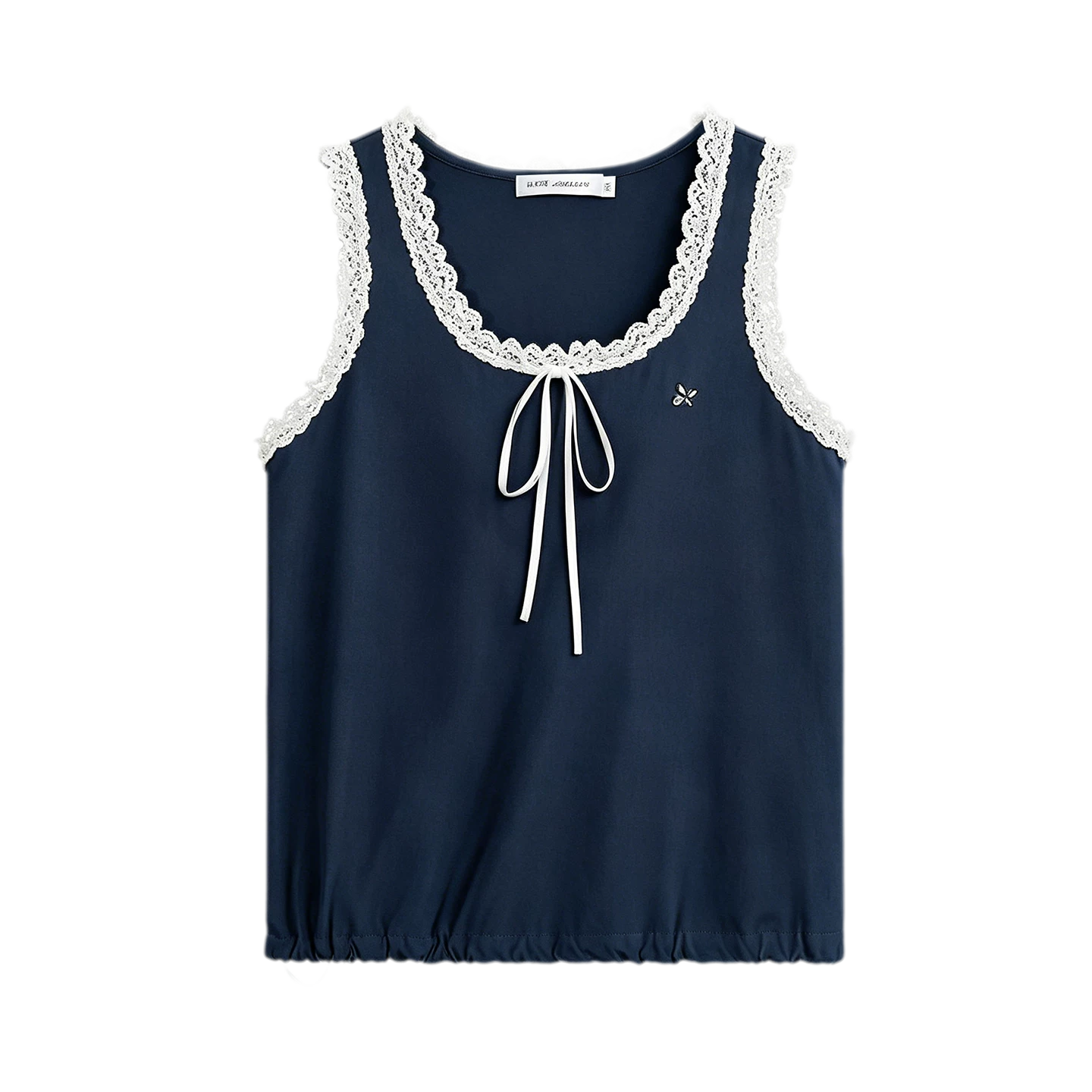 Lace Trim Embroidered Set