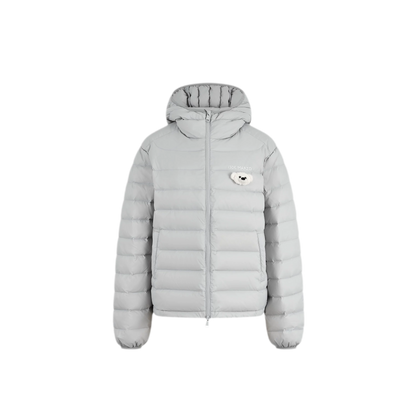 Quilted Hooded Lightweight Down Jacket