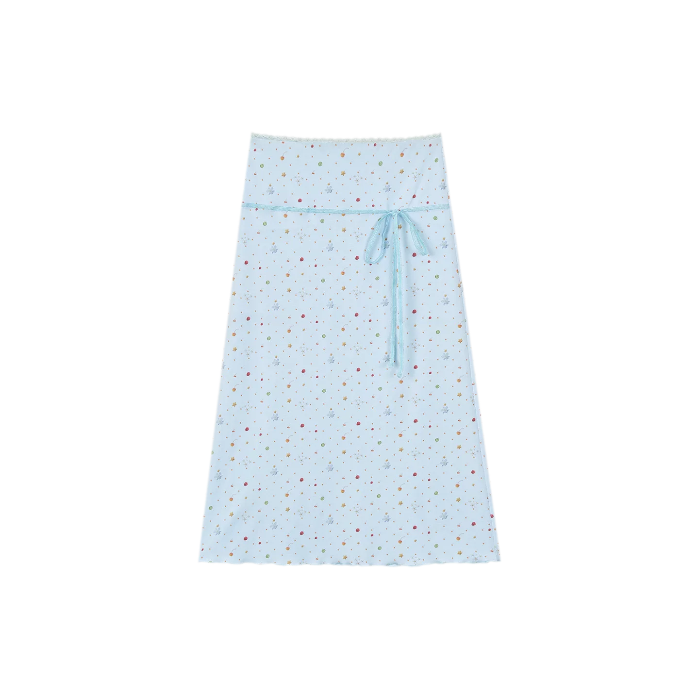Light Blue Polka-Dot Three-Piece Set