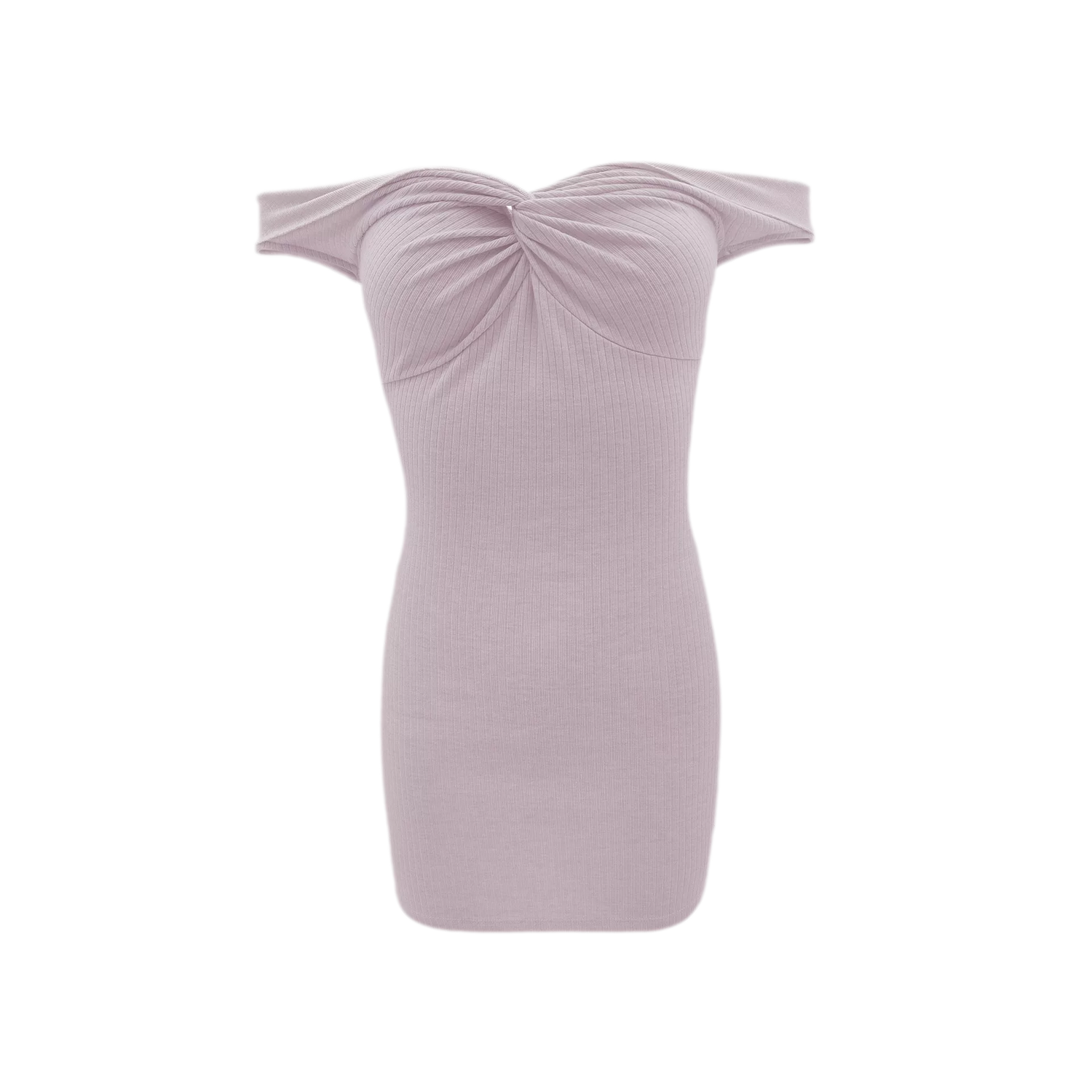 Ruched Twist Off-Shoulder Dress