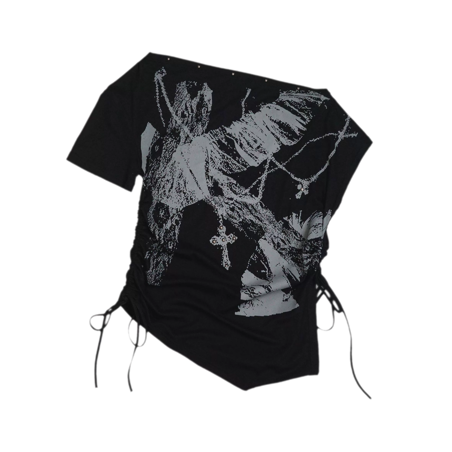 Distressed Punk Shoulder Tee