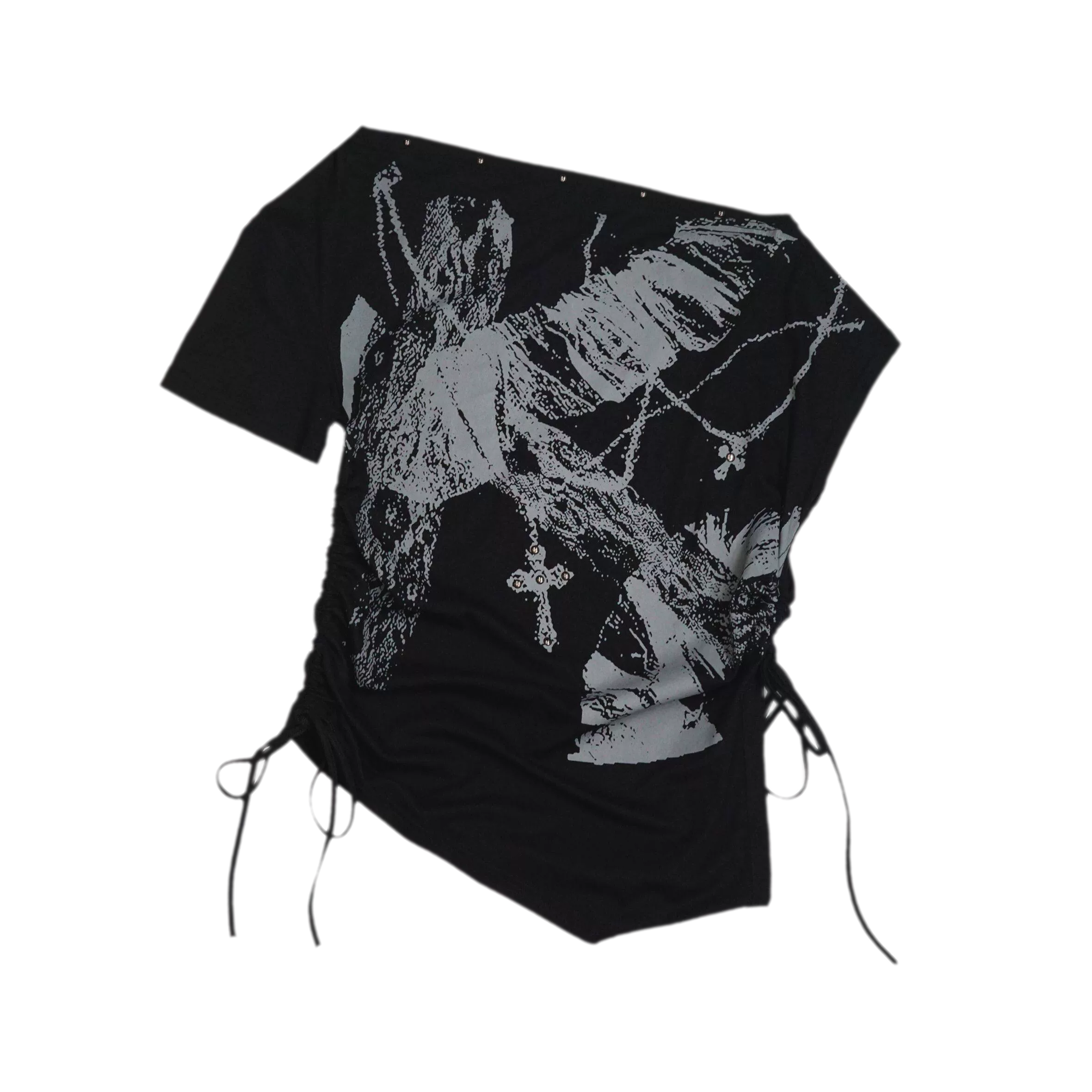 Distressed Punk Shoulder Tee