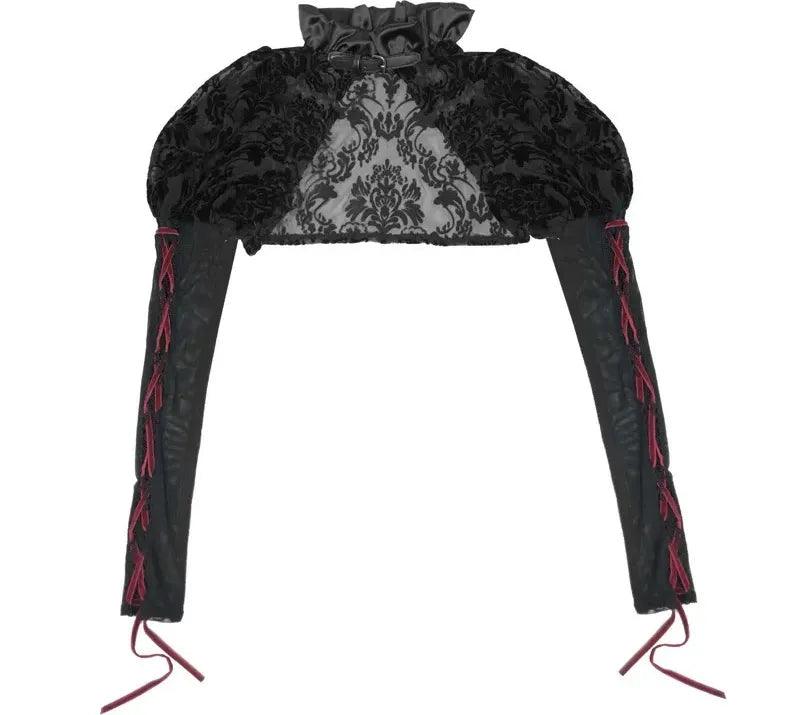 Áo corset bustier nhung lồng chim