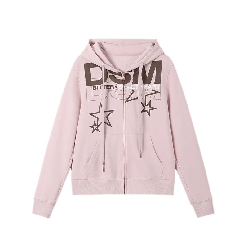 Loopback Fitted Zip-Up Hoodie