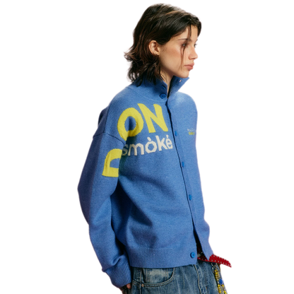 Arctic Velvet Logo Cardigan