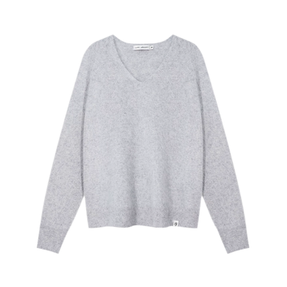 Brushed V-Neck Wool Sweater