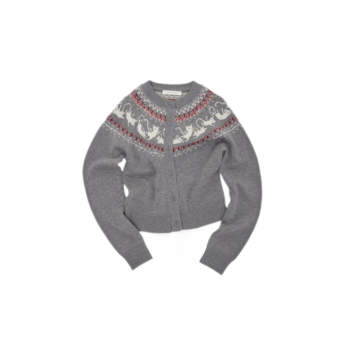 Gilet à motif chat Fair Isle