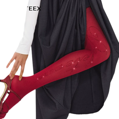 Sheer Rhinestone Tights