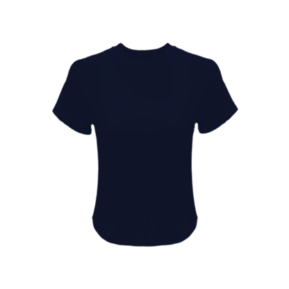 Stretch Cropped Crew-Neck T-Shirt