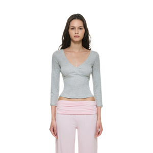 Light Heather Gray Top / S