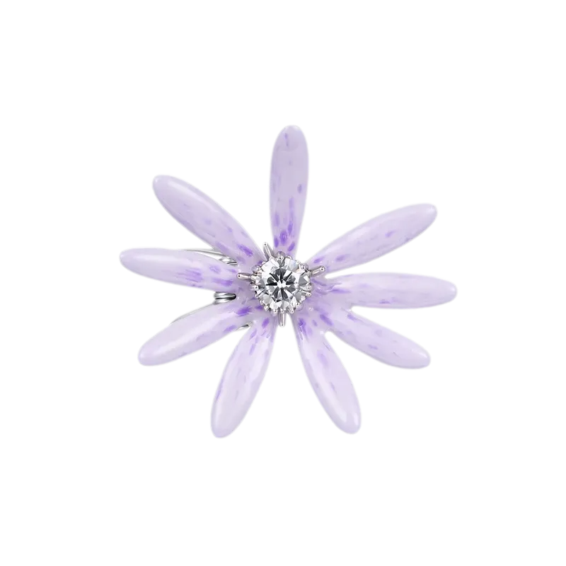 Metallic Daisy Flower Hair Clip