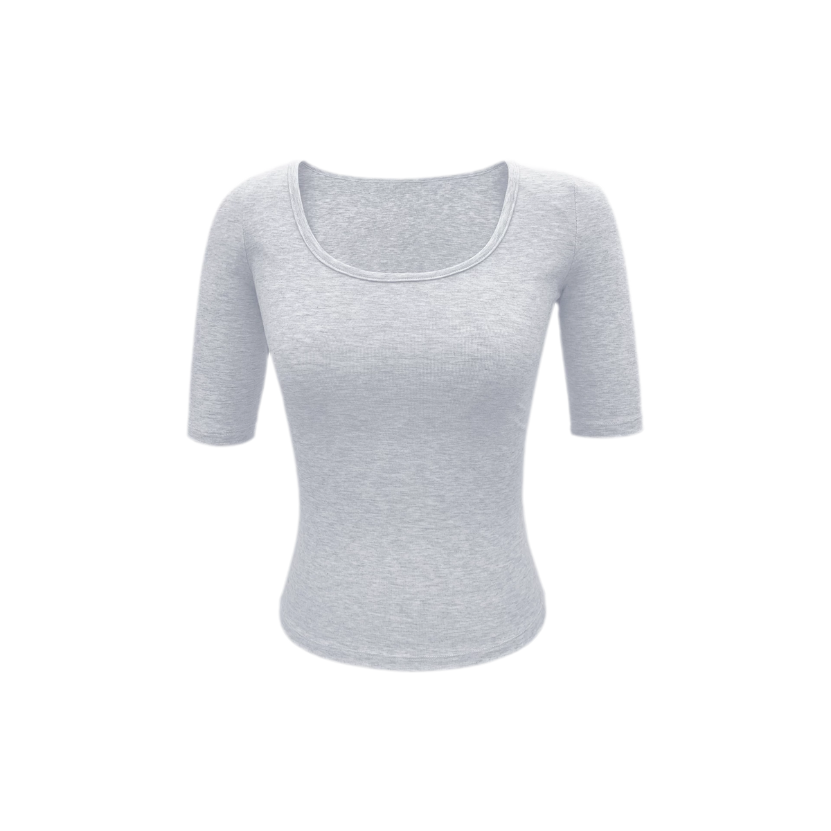 Soft U-Neck Slim-Fit T-Shirt