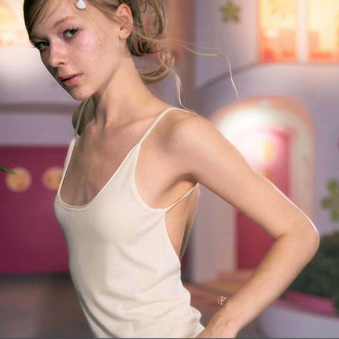 Open Back Knit Tank