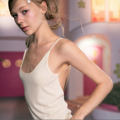 Open Back Knit Tank