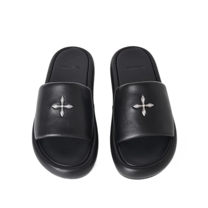 Leather High Heel Sandals