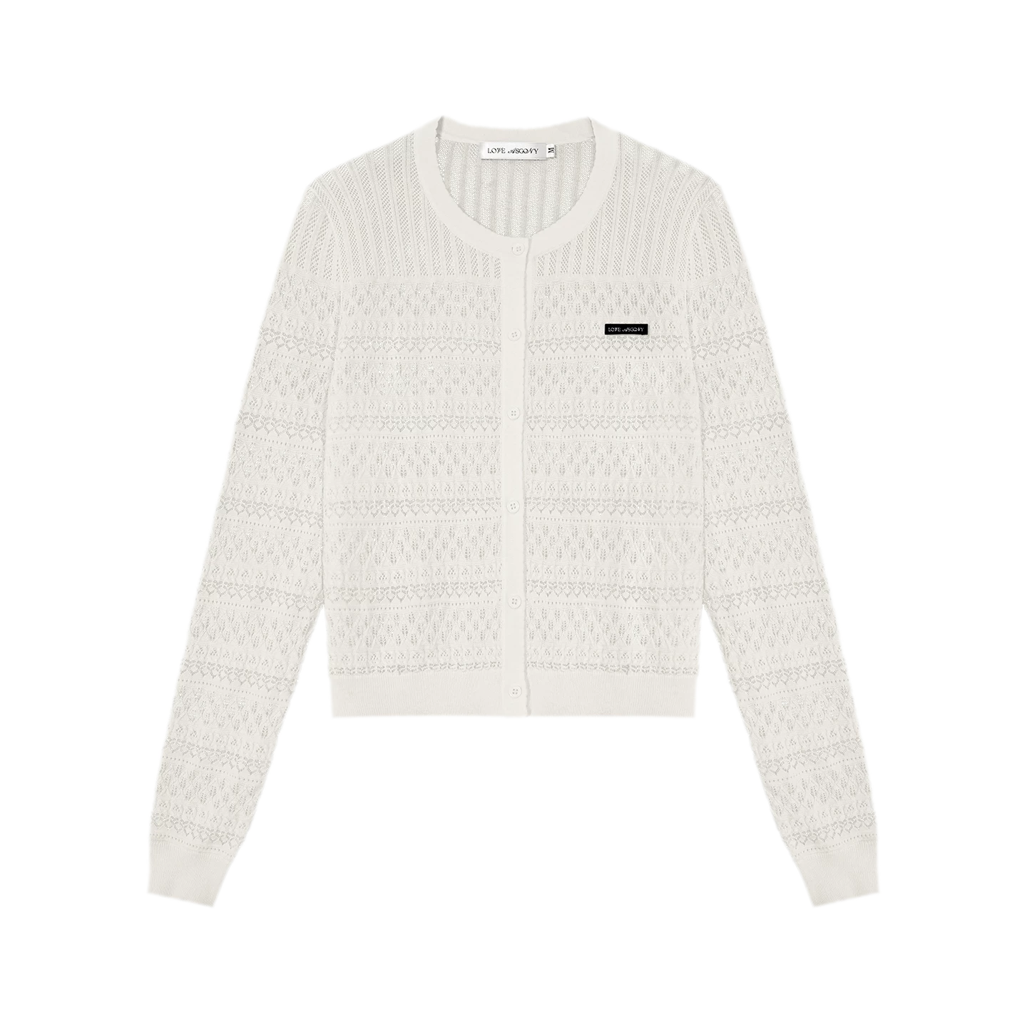 Openwork Cropped Knit Set