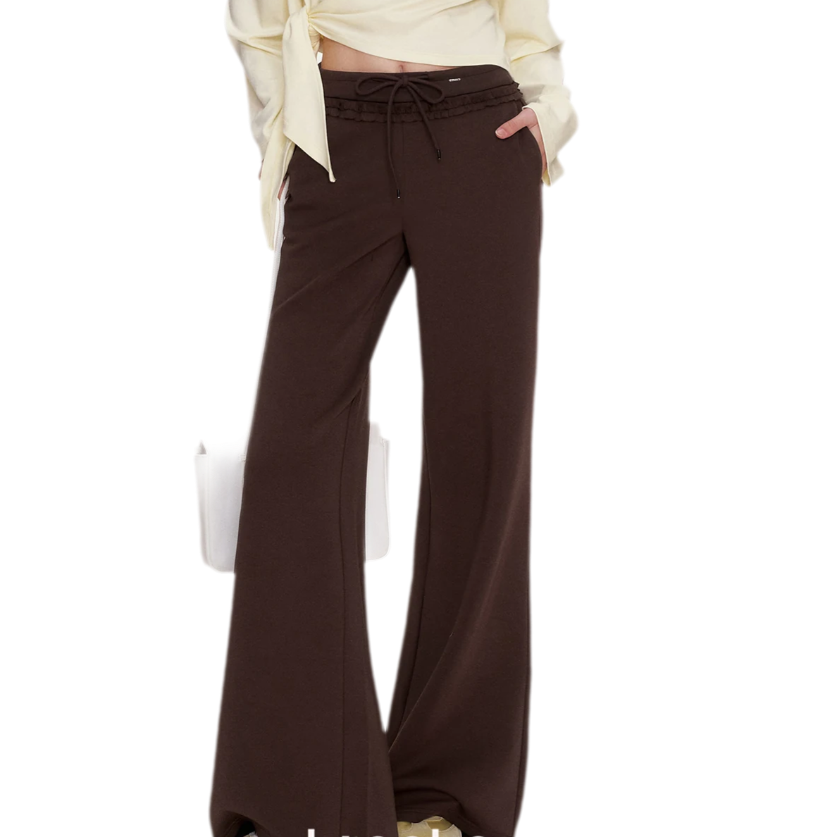 Wrap V-Neck Knitwear Set