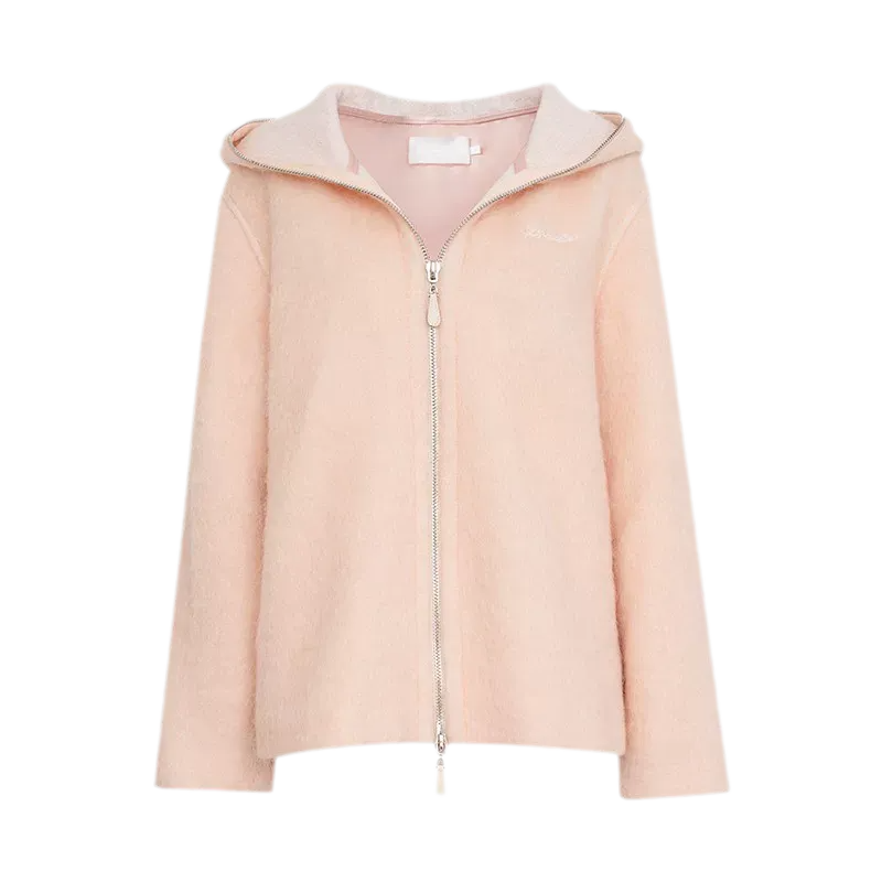 Soft Wool Hooded Jacket