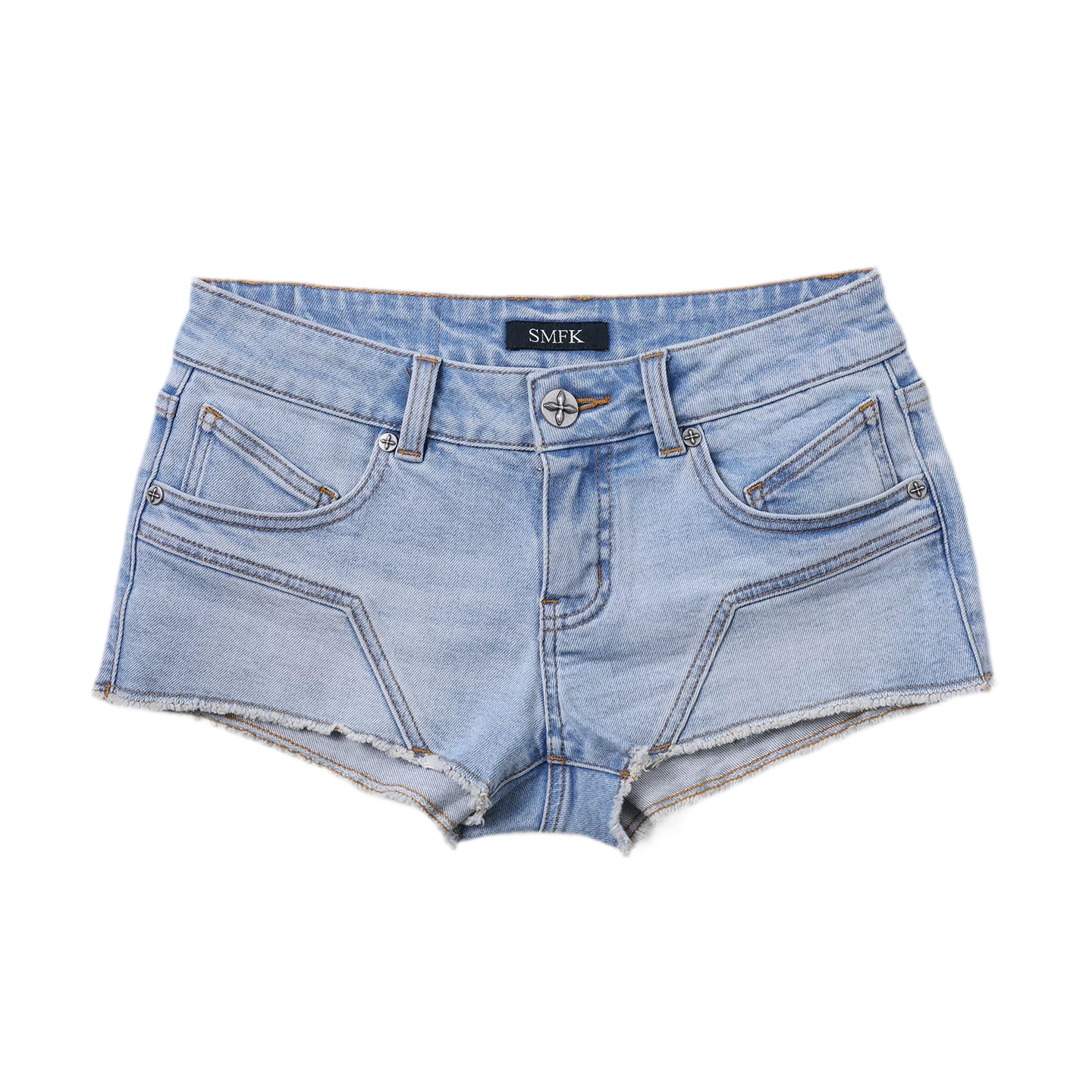 Wild Phantom Ultra Low-Rise Denim Shorts
