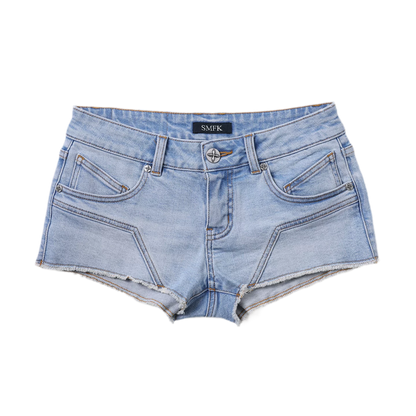 Wild Phantom Ultra Low-Rise Denim Shorts