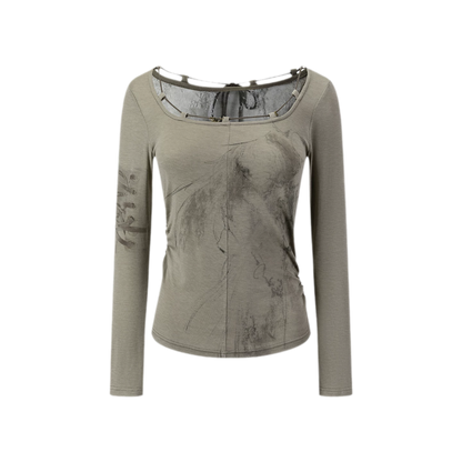 Sheer Lace Slim Top