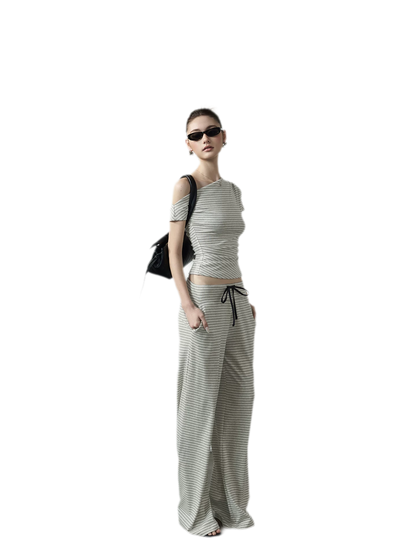 Striped Low-Rise Set
