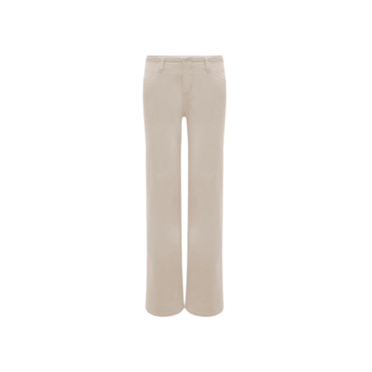 Waistband-Free Straight-Leg Denim Jeans