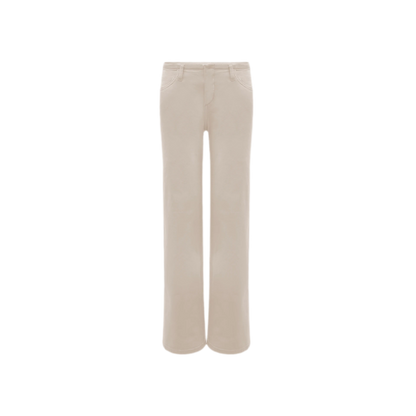 Waistband-Free Straight-Leg Denim Jeans