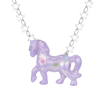 Pearl Horse Pendant Necklace