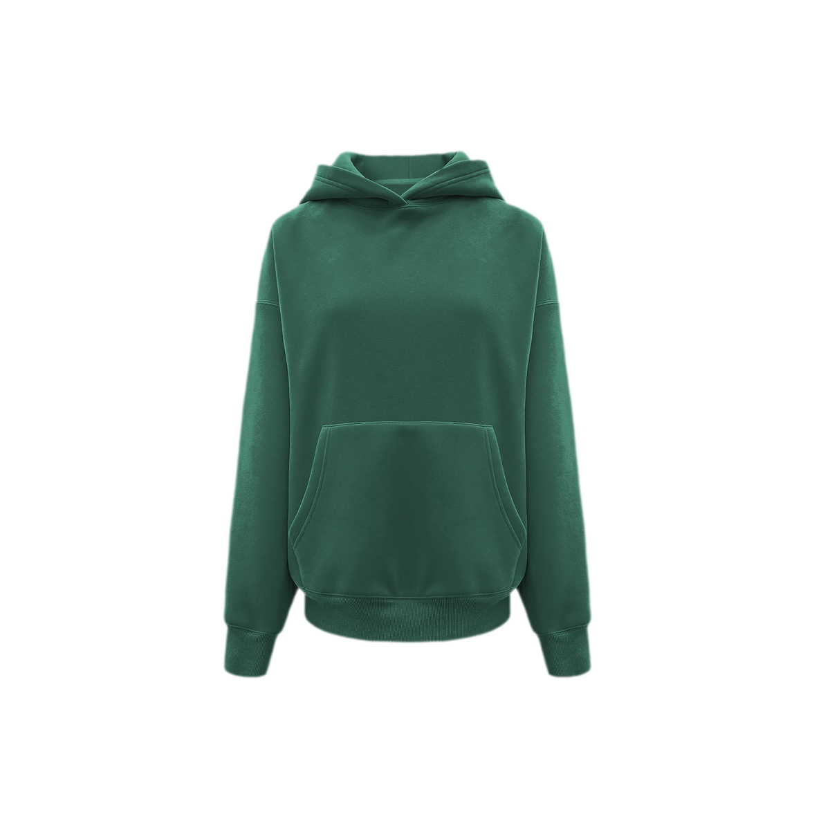 Brushed Hooded Cropped Sweatshirt