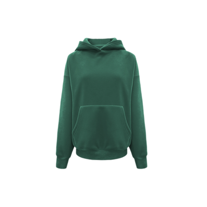 Brushed Hooded Cropped Sweatshirt
