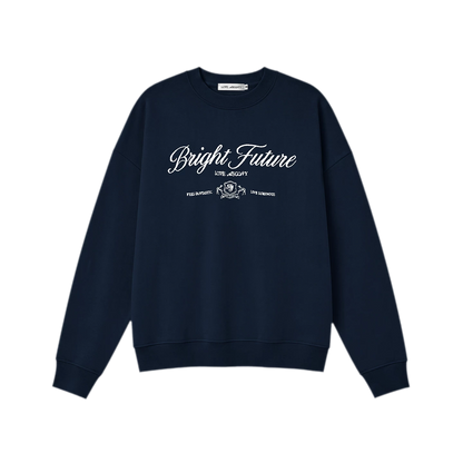 Embroidered Graphic Crewneck Sweatshirt