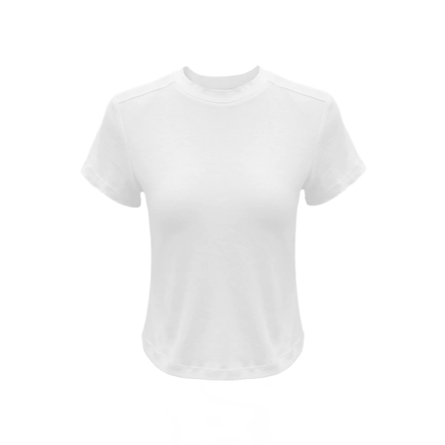 Stretch Cropped Crew-Neck T-Shirt