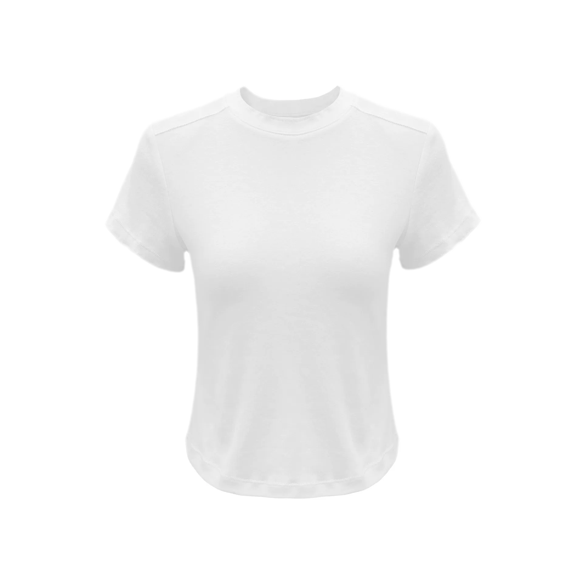Stretch Cropped Crew-Neck T-Shirt