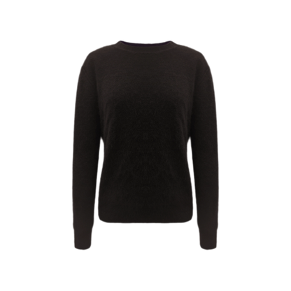 Brushed Knit Crewneck Sweater