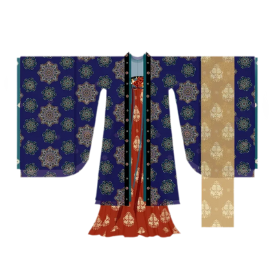 Blue Purple 4-Piece Set / S