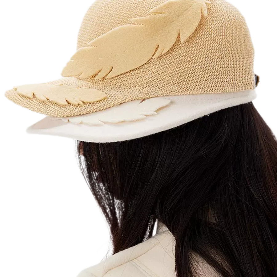 Feather Appliqué Felt Hat