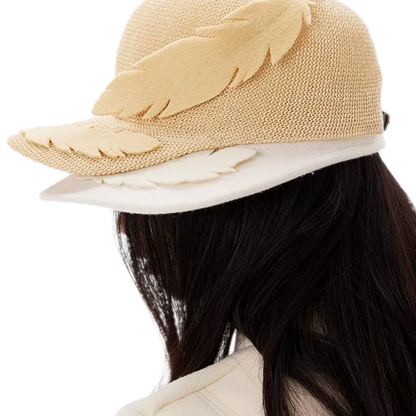 Feather Appliqué Felt Hat