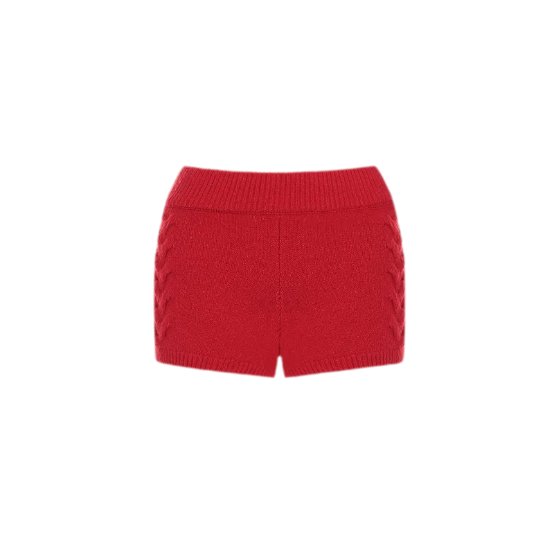 Conjunto de punto trenzado afelpado