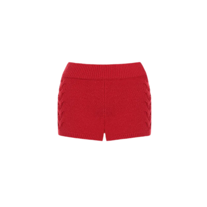 Conjunto de punto trenzado afelpado
