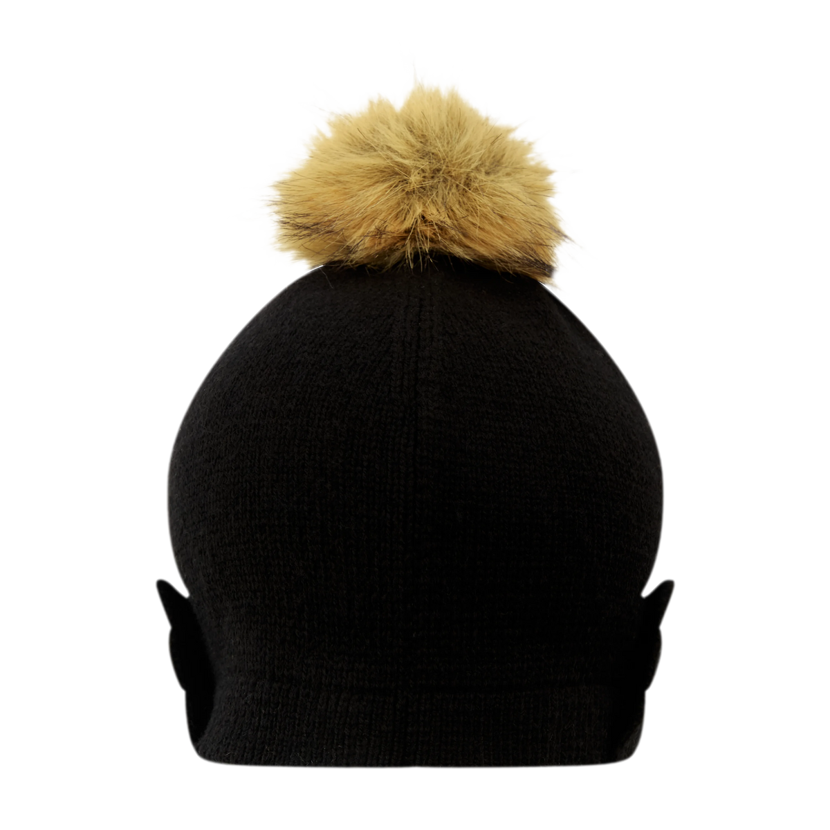 Cappello in lana con pompon e visiera