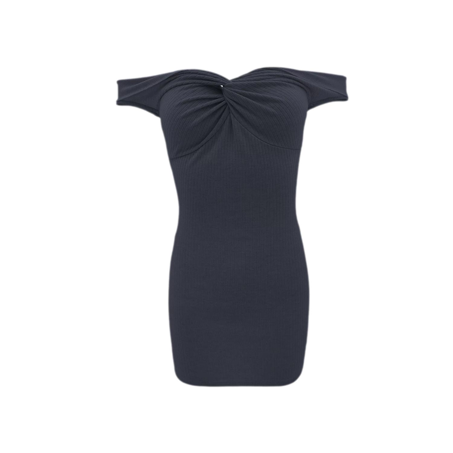 Ruched Twist Off-Shoulder Dress